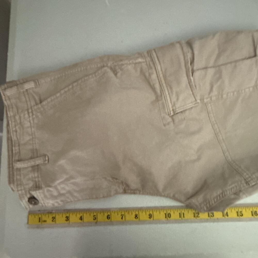 American Eagle Outfitters Cargo Shorts Mens 32 Beige Flex Adjustable Pockets - Picture 11 of 13